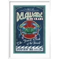 thumbnail image 2 of Art.com Delaware Blue Crabs - Best at the Beach Art Print by Lantern Press, White Frame Wall Art, 21" x 29", 2 of 5
