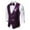 Purple, variant on Yaoyar Vests For Men Autumn And Winter Party Personality Solid Color Sequins Casual Vest Jacket With Bow Tie Winter Fashion Personality Vest Jacket Blue XL