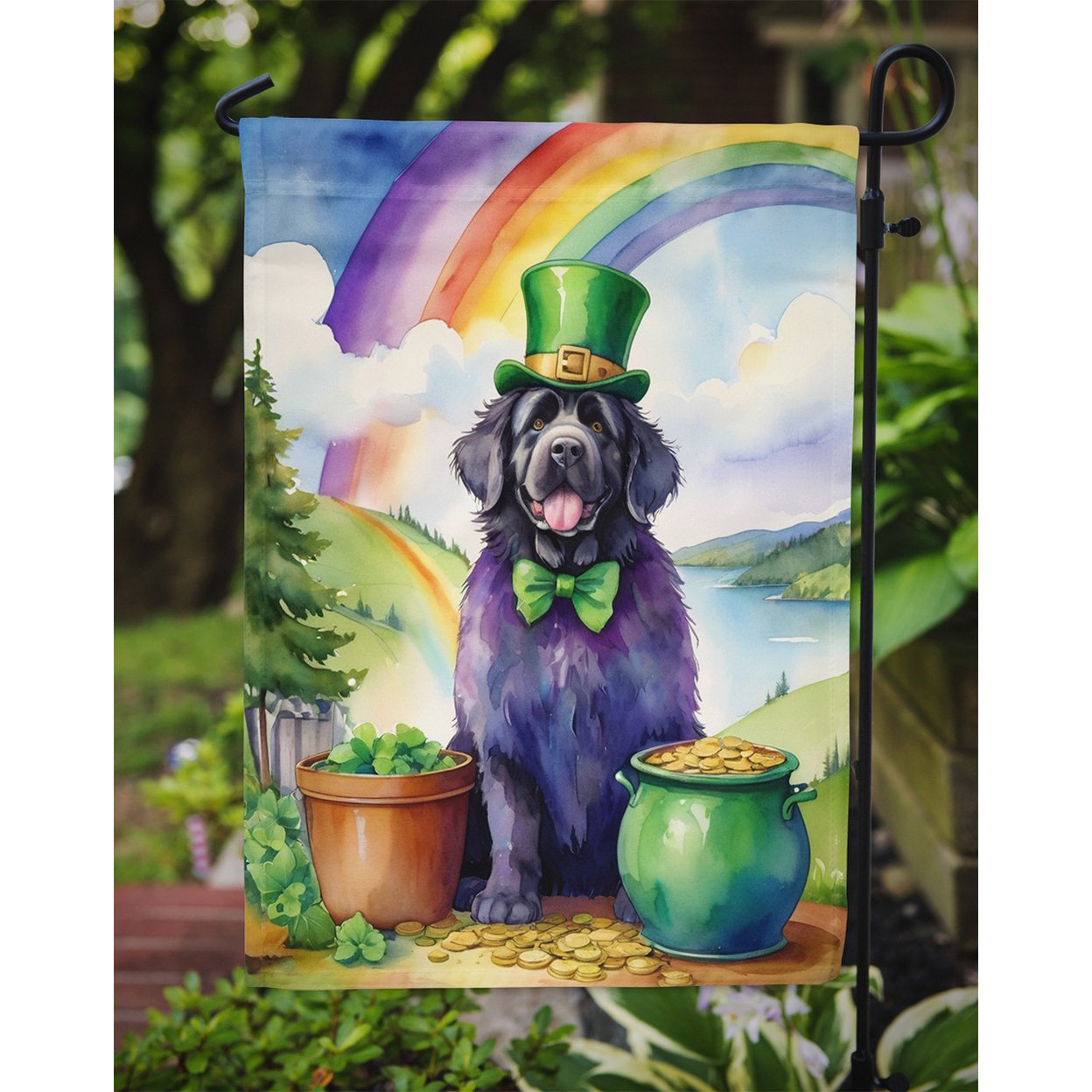Newfoundland St Patrick's Day Garden Flag 11.25 in x 15.5 in
