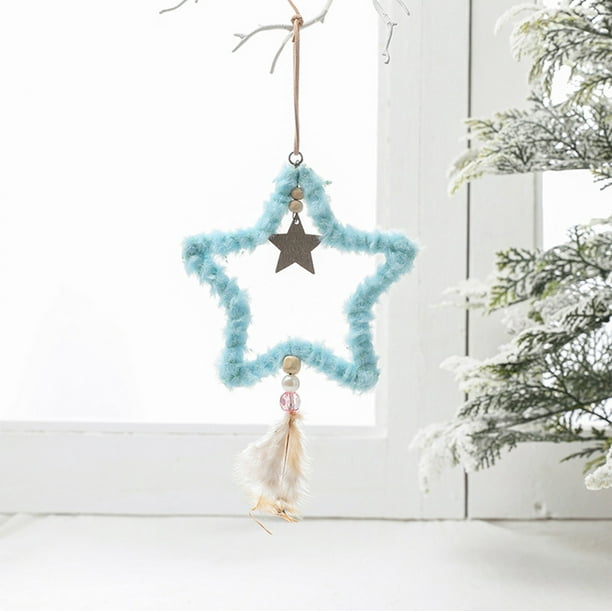 Adornos navideños, regalos navideños, adornos para árbol de Navidad, decoración de habitación, estrella de peluche, decoración navideña, regalo, festival.