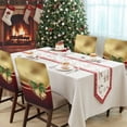 thumbnail image 4 of Christmas Bells Chair Covers Set of 8 Xmas Bell Sandpins Gold Red Winter Decoration Chair Back Covers Stretch Removable Washable Slipcovers Protector for Dining Room Kitchen Party Decor, 4 of 5