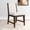 Walnut/Ivory Cushion, variant on Plank+Beam Solid Wood Dining Chair, Set of 4 Kitchen Chairs with Cushion, Pecan