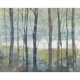 thumbnail image 3 of Goldberger, Jennifer 14x12 Black Modern Framed Museum Art Print Titled - Pastel Birches I, 3 of 5