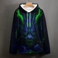 thumbnail image 5 of LAOLIUSN Men's Novel Dragon Hoodie 3D Print Graphic Hoodies Casual Cool Sweatshirt Pullover Size S–4XL, 5 of 7