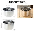 thumbnail image 3 of 304 Stainless Steel Rice Cooker Inner Pots Dishwasher Safe Inside Bowl With Even Heating Base Replacement Accessory, 3 of 8