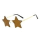thumbnail image 5 of Gafas sin montura con forma de pentagrama, gafas de sol modernas con forma de Halloween Marrón, 5 of 9