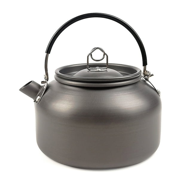 Tetera de aluminio ligera para exteriores de 0,8 l, tetera, cafetera con transporte