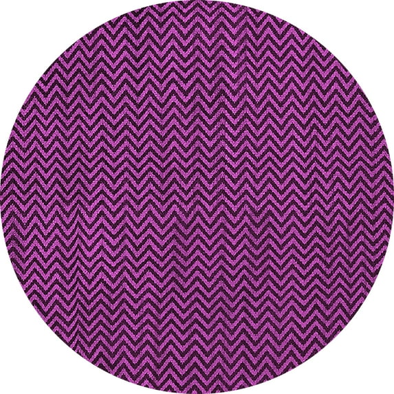 Ahgly Company Indoor Round Oriental Pink Industrial Area Rugs, 3' Round