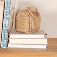 thumbnail image 2 of Creative Co-Op Jute Rope Knot Door Stop, Neutral, 2 of 4