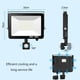 thumbnail image 5 of Foco LED para exteriores, luz exterior de 50 W con sensor de movimiento, foco LED para exteriores de 6500 K, lámpara de seguridad IP66, para jardín, terraza, garaje, césped, fiesta,, 5 of 5