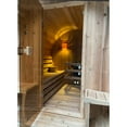 thumbnail image 4 of ALEKO SB4CED Outdoor Rustic Cedar 3-4 Person Barrel Steam Sauna 4.5 kW UL Certified Heater, 4 of 15