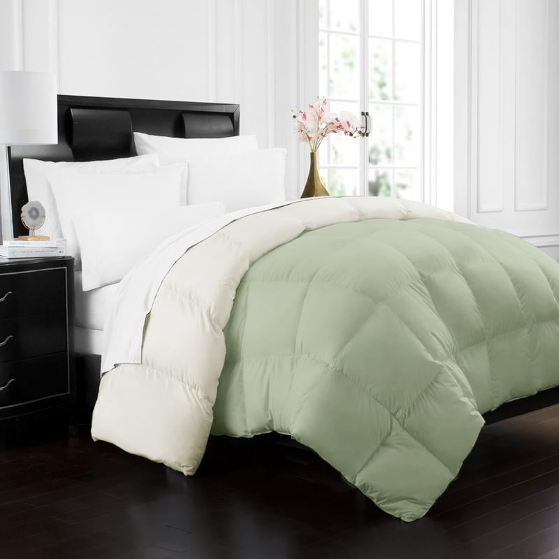 Noble Linens Goose Down Alternative Reversible Comforter