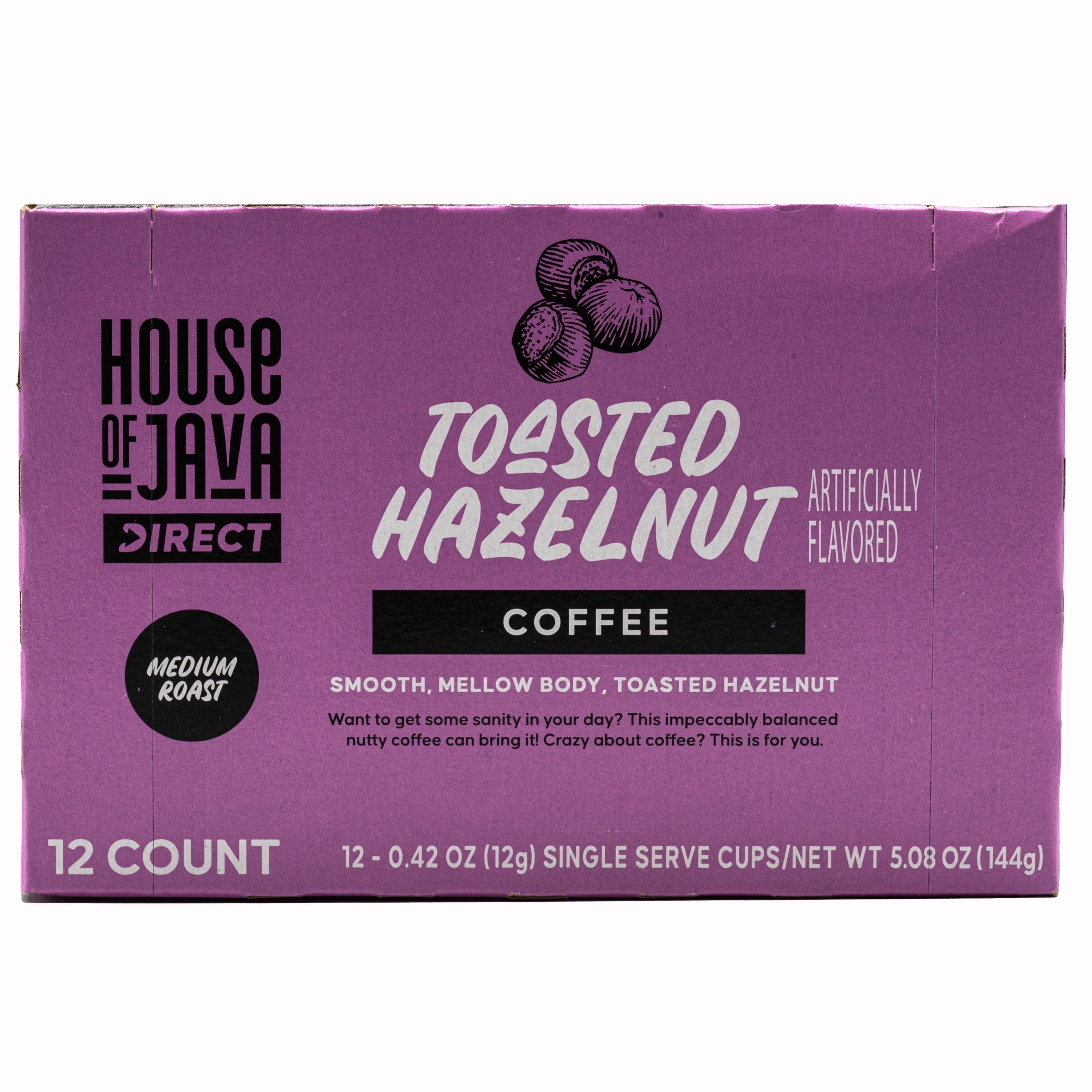 House of Java Hazelnut 12ct Pods
