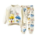 thumbnail image 5 of Quealent Boys Pajamas 100% Cotton Pjs Toddler 2 Piece Sleepwear Kids Winter Clothes Set 3t-10t (Yellow, 3-6 Months), 5 of 5