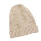 thumbnail image 3 of Gorro De Invierno Cálido Gorro De Punto Gorro Holgado Holgazán Cráneo Gorra De Esquí Beige, 3 of 5