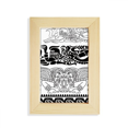 thumbnail image 1 of Ancient Egypt Art Decorative Pattern Desktop Display Photo Frame Picture Art Painting 5x7 inch, 1 of 3