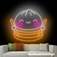 thumbnail image 4 of Handmadetneonsign Dim Sum Neon Sign, Chinese Dumpling Led Light, Chinese Restaurant Wall Decor 67825, 4 of 5