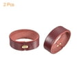 thumbnail image 3 of 2Pack Leather Belt Loop Keepers 9cm Girth Belt Strap Ring Buckle (Brown), 3 of 7