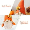 thumbnail image 6 of Holzlrgus 2Pcs Fall Gnomes Plush Thanksgiving Decorations Handmade Swedish Tomte Doll Mr and Mrs Scandinavian Gnomes Autumn Plush Gnome Decor Thanksgiving Day Gift Table Ornaments, 6 of 7