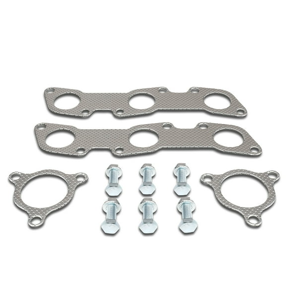 DNA Motoring GKTSET-NP98V6-LT For 1999 to 2004 Nissan Frontier / Xterra / Pathfinder 3.3L V6 Aluminum Exhaust Manifold Header Gasket Set 00 01 02 03