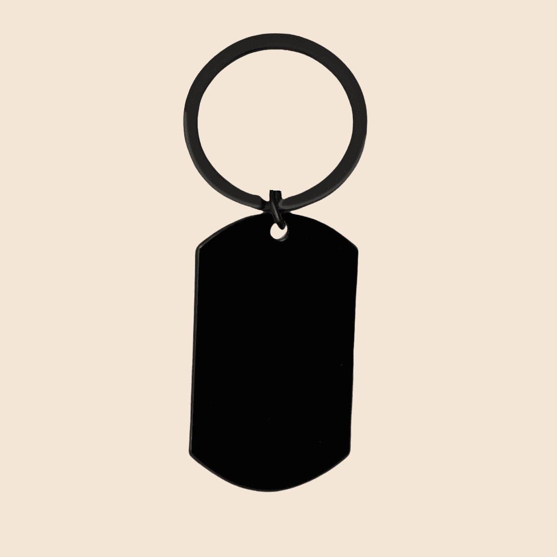EUEAVAN Black Custom Photo Couple Keychain Personalized Cat Dog ID tag Pendant Key chain Customized Engraved Photo Gift