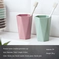 thumbnail image 2 of Vasos cuadrados de paja de trigo, ecológicos y sin BPA, diseño irrompible, perfectos para uso en interiores y exteriores, reutilizables y aptos para lavavajillas (juego de 4, cuatro colores, 2 of 5