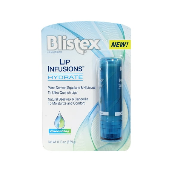 Blistex Moisturizer Lip Infusions, Hydrate & Quenching, 0.13 oz