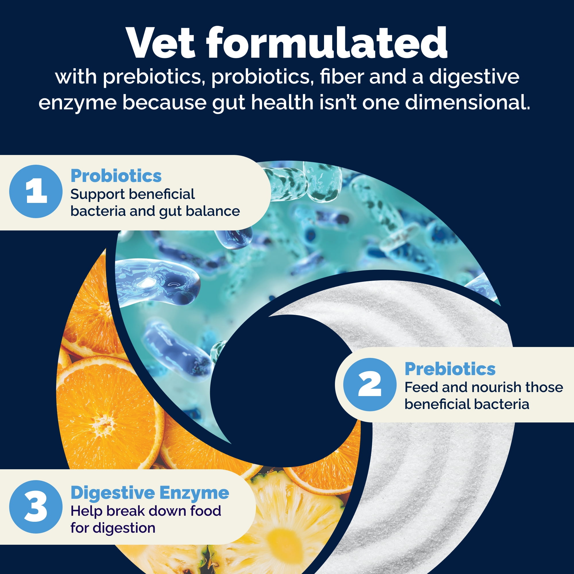 Vetnique Glandex Daily Prebiotic & Probiotic for Dogs, Gut & Immune Support Chews, 120ct