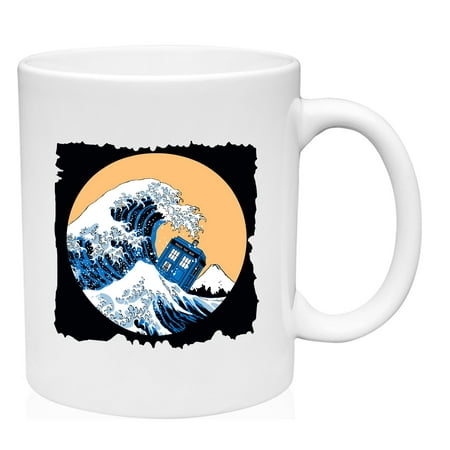 

Police Box Wave Mug Ceramic Coffee Mug Funny Gift Cup
