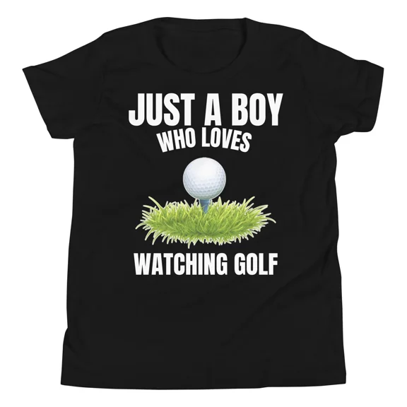 Golf Watching Boy Youth Funny Golfer Fan Swing Sports Lover Unisex T-Shirt up to size 5XL