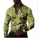 thumbnail image 4 of Camisa de discoteca de moda para hombre, camisa casual con estampado floral retro en 14 colores, camisa de manga larga con solapa y botones, camisa para hombre S-5XL, 4 of 5
