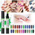 thumbnail image 6 of Color Nail Polish Pen - 3D Flower Pencil Point Water-Based Tasteless Nail Art DIY Set, LED/UV Curing, Long-Lasting, Professional or Home Use, Creative Finger & Toe Designs Easter, Makeup Organizers, 6 of 9