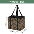 thumbnail image 2 of Collapsible Car Trunk Organizer with Handles 600D Oxford for Car Kitchen and Home Storage, Golden Feathers 13× 10.2×10.8inch, 2 of 6
