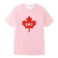 thumbnail image 4 of PMVFHDE T-Shirt Garçon Européen Canadien Fête Nationale Jour de l'Indépendance Feuille d'Érable Imprimée Enfants Décontracté Confortable Tendance Sport T-Shirt à Manches Courtes Rose, 3-4 Ans, 4 of 4