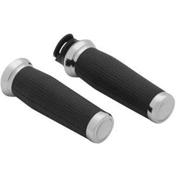 Kuryakyn Chrome Thresher Grips Pair for Indian 2014 - 2017 Chief Classic, Chieftain, Dark Horse, Springfield, and Vintage Models 5938