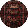 thumbnail image 1 of Ahgly Company Tapis Rond Traditionnel d'Intérieur Boulangers Marron Animal, 3 Pieds Rond, 1 of 6