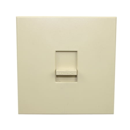 - Lutron NLV-1000-IV Nova 800W Magnetic Low Voltage Single Pole Slide-to-Off Dimmer, Ivory