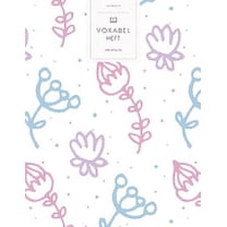 Vokabelheft: Pastel Blumen Handgemalt. 3 Spalten für Vokabeln. 120 Seiten mit schönem Design. Dreispaltiges Buch mit Soft Cover 8.5x11 Zoll, ca. DIN A4 21.6x27.9cm. (Paperback)