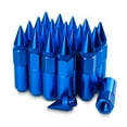 thumbnail image 1 of Tuercas De Espiga M12X1.5 Para Llantas Tuercas De Afinador Extendidas De Aluminio 20 Piezas 60 Mm (Azul), 1 of 5