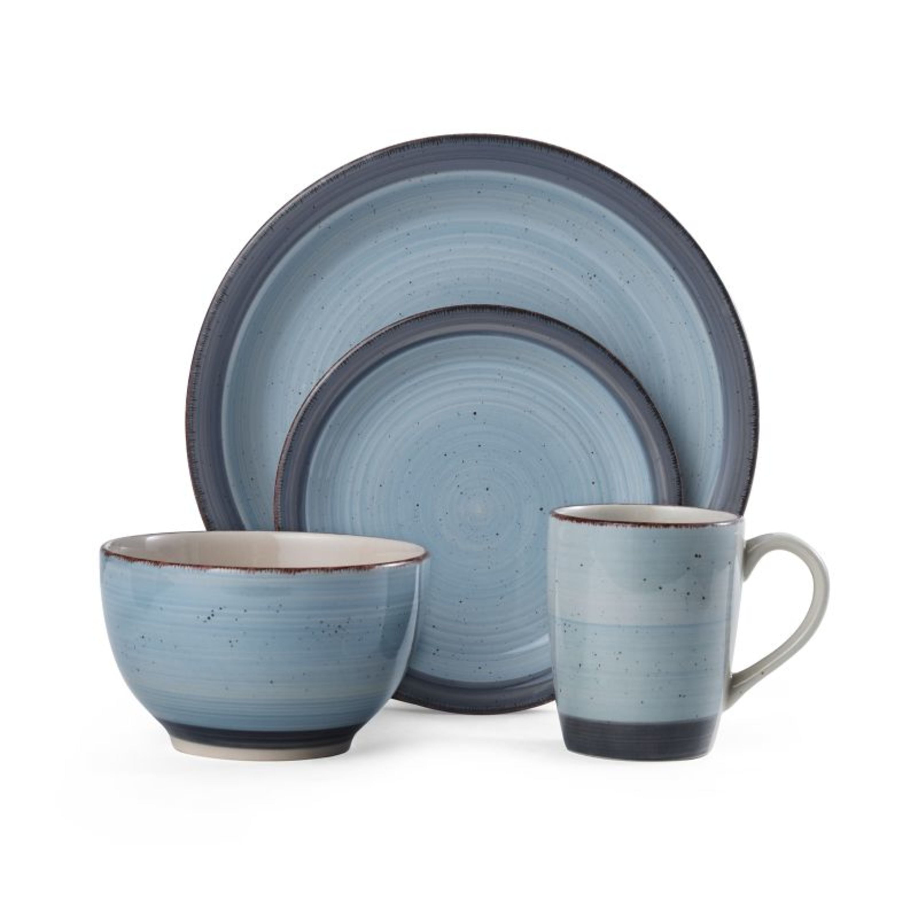 Pfaltzgraff Sadie Blue Stoneware 16-piece Dinnerware Set - Walmart.com ...