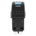 thumbnail image 3 of Blue Light Horn Momentary Switch LED Waterproofr 12V/20A 24V/10A 5-pin Rocker Toggle Switch Car Boat, 3 of 5
