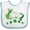 White and Blue, variant on Inktastic St Patricks Day Irish Unicorn Girls Baby Bib