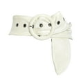 thumbnail image 4 of Cinturón de mujer para abrigo, accesorio decorativo, cinturón de moda para chaqueta de viaje. blanco, 4 of 9
