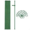 thumbnail image 5 of FiberglassSupport Stakes for Roses, Orchids & Climbing Vines | 16" or 18" Anti-Falling Garden Stakes with Rings | Set of 6 or 12 | Adjustable Flower Support Poles for Potted, 5 of 7
