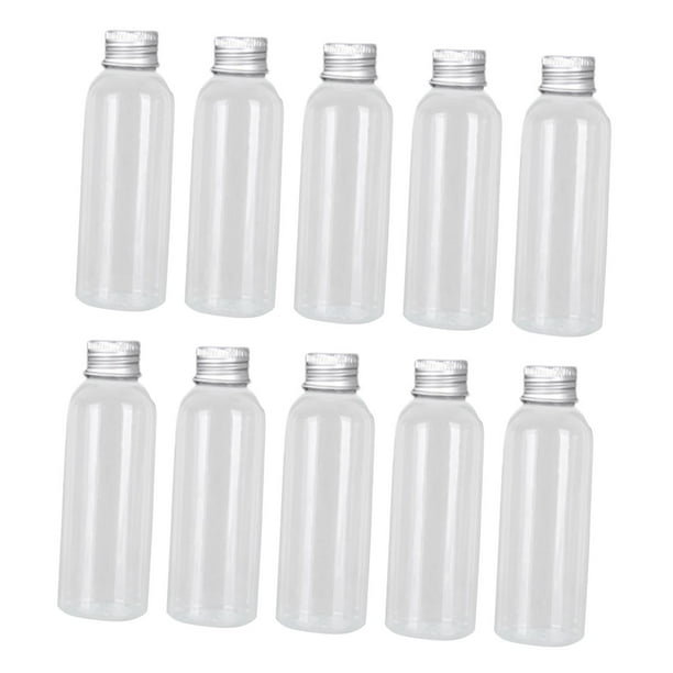 10 piezas Botellas de viaje para artículos de tocador recipientes recargables de líquidos múltiples Vial de muestra de líquido transparente