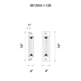 thumbnail image 4 of CWI Lighting Kiera Collection Wall Sconce Black Finish 1 Light Indoor Fixture, 4 of 4