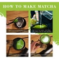 thumbnail image 5 of BambooMN Brand - Matcha Bowl Set (Includes Bowl, Rest,Tea Whisk, Chasaku, Tea Spoon & Tray) 1 Set White, 5 of 7