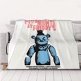 thumbnail image 1 of Mantas de Five Nights At Freddy's, mantas para aire acondicionado, mantas de franela cálidas y acogedoras para sofá, cama, sofá, decoración del hogar (80 x 60 pulgadas), 1 of 8