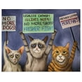 thumbnail image 1 of Great BIG Canvas | "Cats On Strike" Art Print - 20x16, 1 of 4