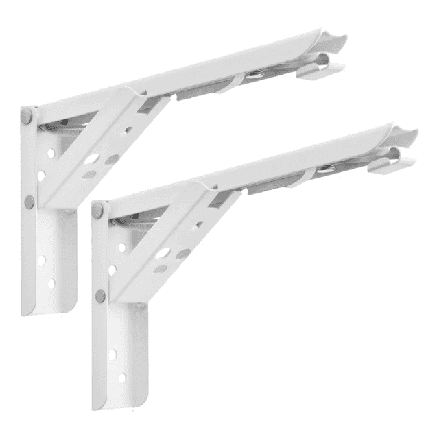 Soporte Ménsula Brazo P/repisa Abatible Plegable BLANCO